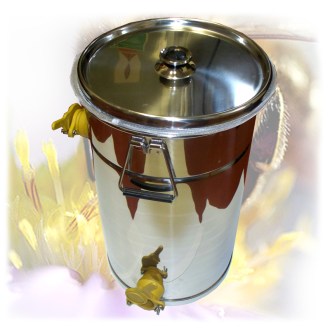 Stáčecí a čeřící nádoba Imgut® na 50 kg medu - nerez